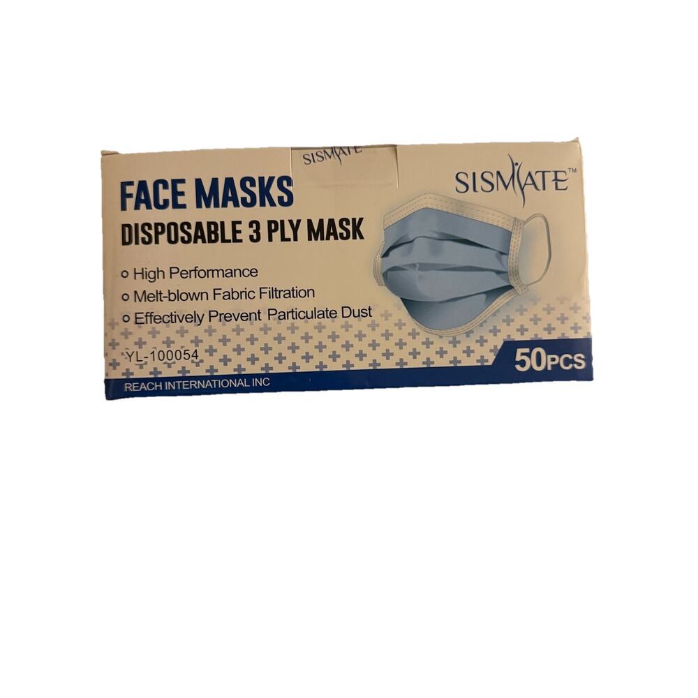 Disposable 3 Ply Face Masks 50 PCS